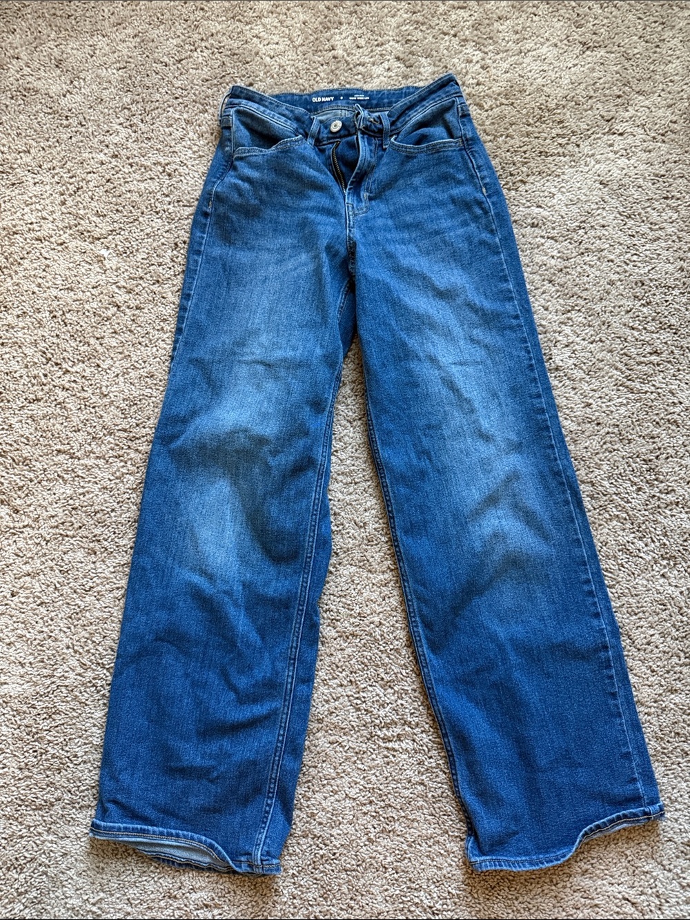 Old Navy Women's Wide-Leg Jeans in Blue Wash